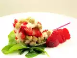 Receta Ensalada de habas, fresas y queso