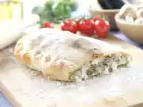 Receta Calzone de philadelphia champiñón y berenjenas