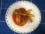 Receta Pollo al ajillo con salsa de almendras