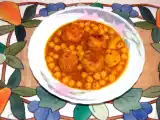 Receta Potaje de garbanzos con albóndigas de bacalao