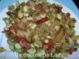 Receta Habas salteadas con jamón (convencional)