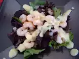 Receta Ensalada de gambas con aliño de yogur al curry