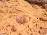 Receta Spaghetti with sausage meatballs - espaguetis con salchicha