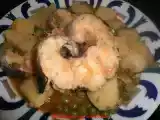Receta Congrio con guisantes y patatas nuevas