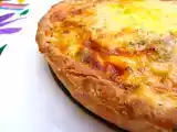 Receta Quiche de gambas y leche de coco