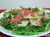 Receta Ensalada con perdiz escabechada y granada