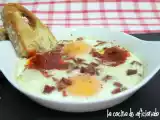 Receta Huevos al plato con sobrasada y torta del casar