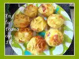 Receta Muffins de tortilla de patatas y pimientos