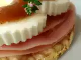 Receta Tosta ligera con jamon y queso fresco