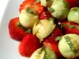 Receta Ensalada de aguacate y fresas