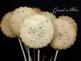 Receta Galletas con harina de castañas, queso y sésamo (horno tradicional)