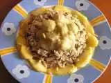 Receta Corona de arroz con coles de bruselas a la sidra