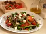 Receta Ensalada griega con queso feta