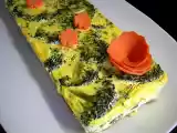 Receta Pastel de brócoli, con setas y zanahorias