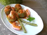 Receta Alcachofas rellenas de gambas