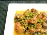Receta Cerdo en salsa con guisantes