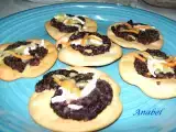 Receta Canapes de morcilla y queso