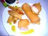 Receta Rollito de jamón y queso en tempura...concurso caris...nosotros también!!