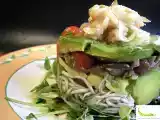 Receta Ensalada templada de setas, gulas y aguacate