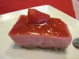 Receta Tarta de fresa rápida, ligera, rica y que no engorda!