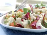 Receta Ensalada de pasta y salsa vinagreta de philadelphia