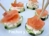 Receta Canapé con pepino