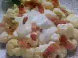 Receta Coliflor con salsa blanca y bacon