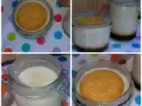 Receta yogur bífidus con galletas maría y caramelo (sin yogurtera)