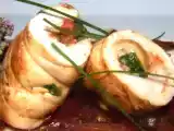 Receta Pechuga de pollo rellena con hojas frescas de espinacas