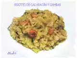 Receta Risotto de calabacín y gambas