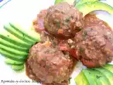 Receta Albóndigas de berenjenas y salsa de tomate al estilo cocco