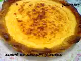 Receta Quiché de salmón y queso