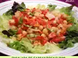 Receta Ensalada de garbanzos y surimi