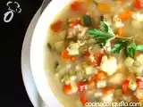 Receta Sopa ligera de pescado y verdura