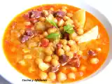 Receta Cazuela de garbanzos con chorizo