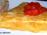 Receta Tortilla de patata con alegrías al estilo riojano
