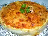 Receta Quiche de beicon, nueces y puerro