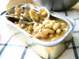 Receta Alubias pochas con almejas