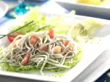 Receta Ensalada de gulas con salmón