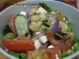 Receta Ensalada griega con garbanzos