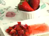 Receta Fresas al vinagre con albahaca