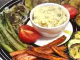 Receta Parrillada de verduras con puré especiado