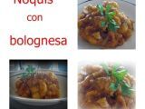 Receta Ñoquis con bolognesa de pollo