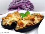 Receta Berenjenas rellenas al vino blanco