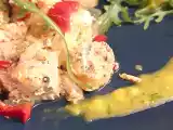 Receta Salmón marinado con mayonesa de mango