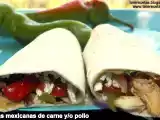 Receta Fajitas mexicanas de carne y/o pollo.