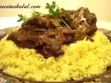 Receta Cordero al vapor con arroz