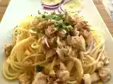 Receta Pasta con pollo y limón