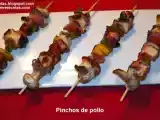 Receta Pinchos de pollo.