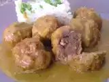 Receta Albóndigas de carne con salsa de curry